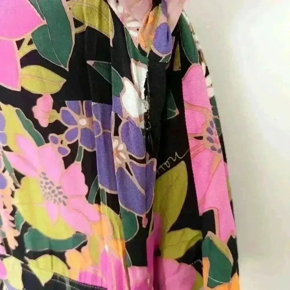 Patou Floral Maxi Dress SZ Large 42 Boho Festival Retro Luxury Designer Hippie - Picture 8 of 11